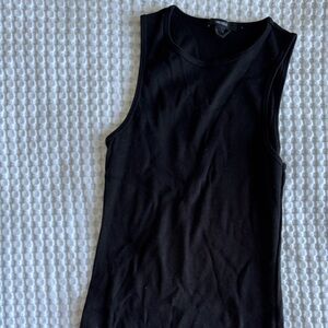 Forever 21 Black Ribbed Mini Dress